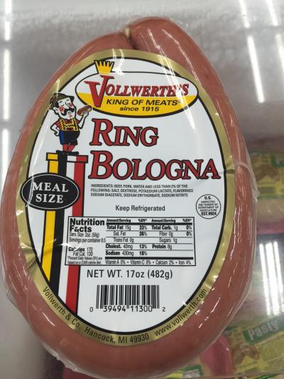 Pickled Ring Bologna  Vollwerth Company & Baroni's Company